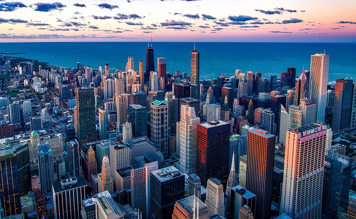 chicago illinois city skyline